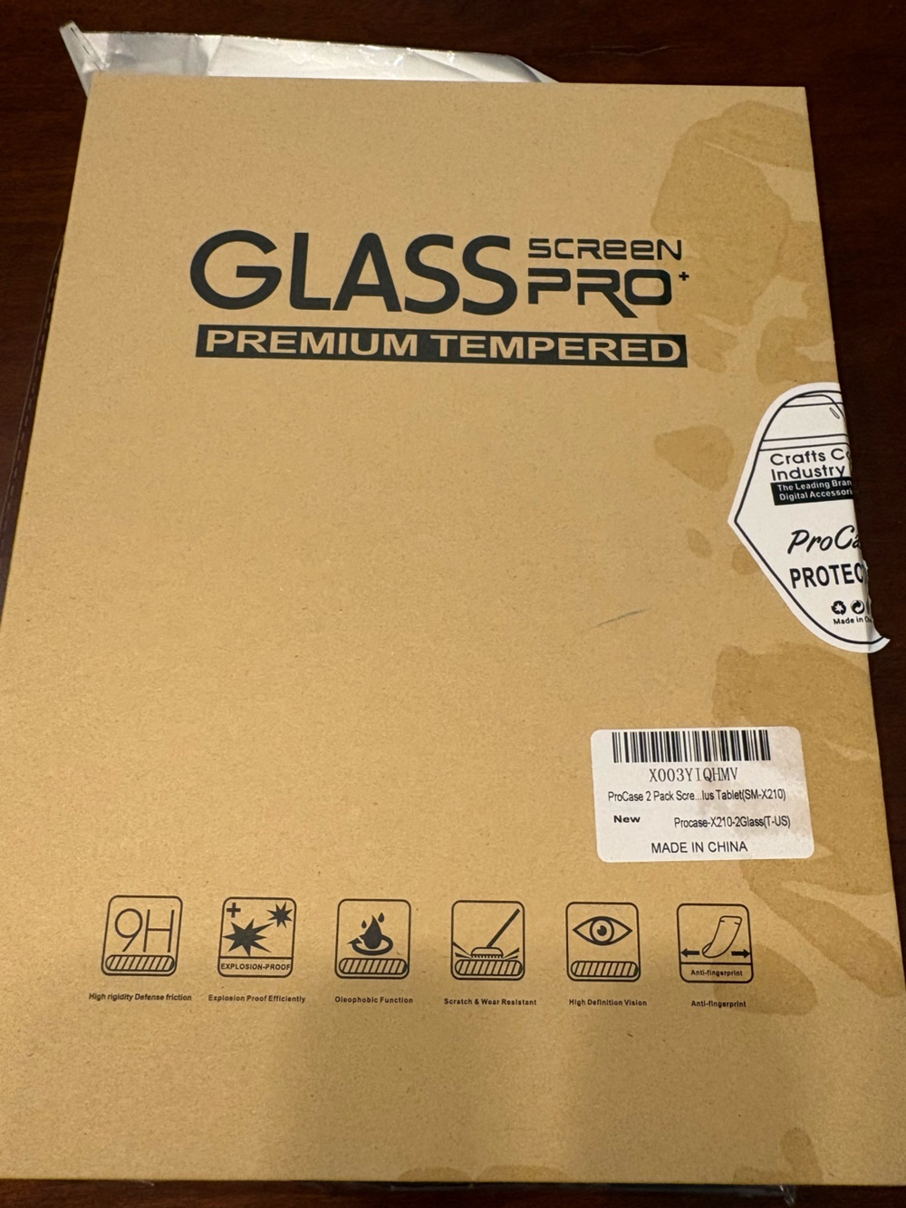 Samsung Tab A9+ Glass Pro Premium Screen Protector 2pk and 2-layer case